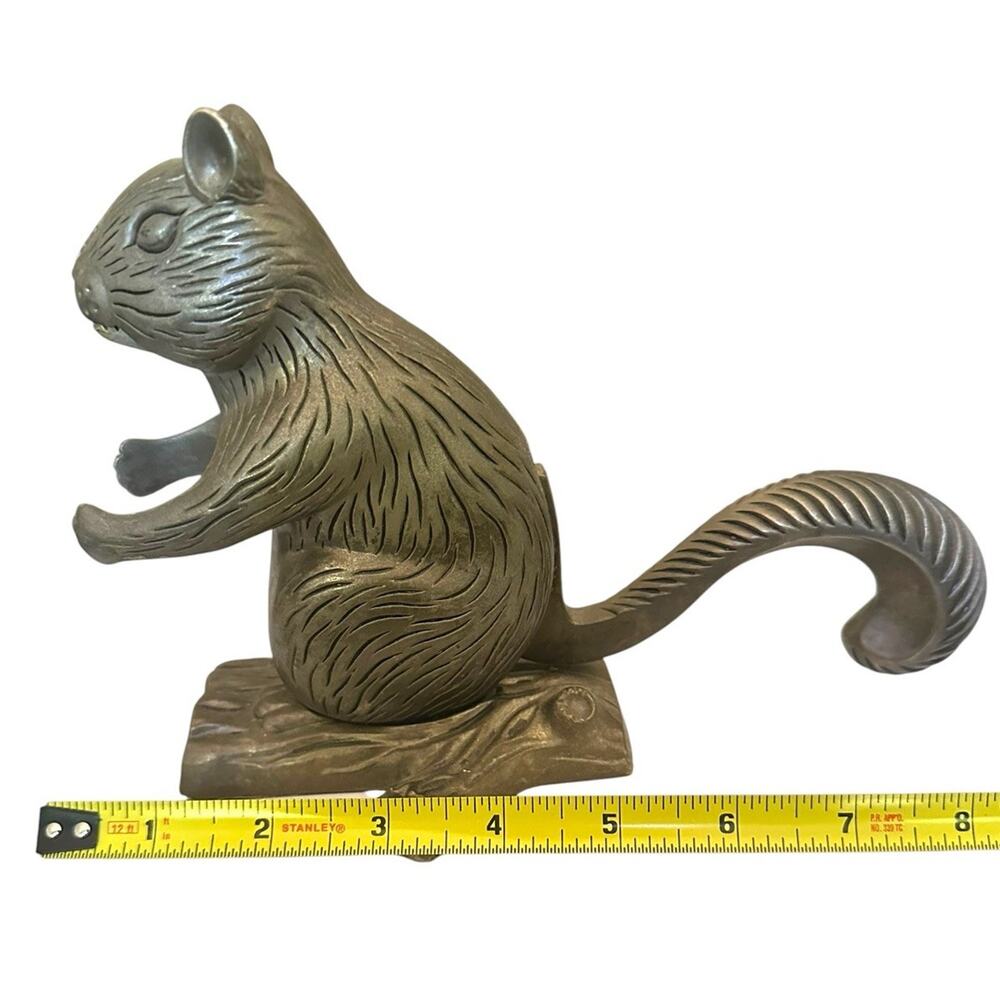 Vintage Squirrel Nut Cracker Silver Plate Nice Detail Heavy Cottage Core EUC - Picture 4 of 4